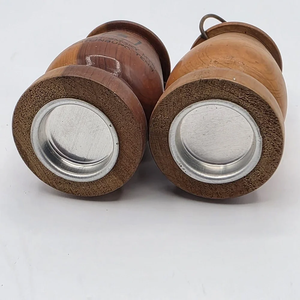 Great Smoky‎ Mountains Gatlinburg Tenn Wooden Salt Pepper Shakers Pair Souvenir